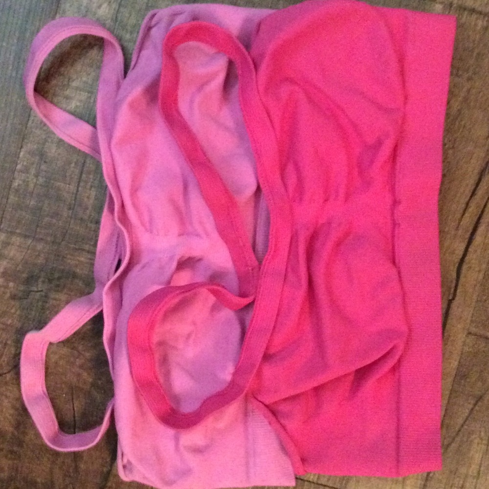 Bundle of 2 Juniors Sports Bras! Pink/Hot Pink